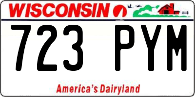 WI license plate 723PYM
