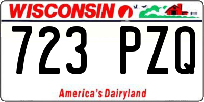 WI license plate 723PZQ