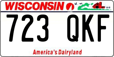 WI license plate 723QKF