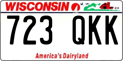 WI license plate 723QKK