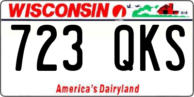 WI license plate 723QKS