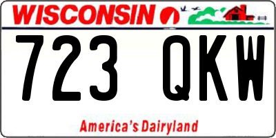 WI license plate 723QKW