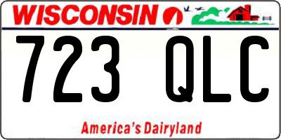 WI license plate 723QLC