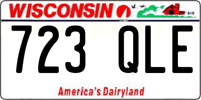 WI license plate 723QLE