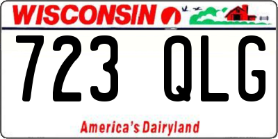 WI license plate 723QLG