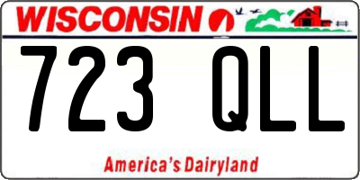WI license plate 723QLL
