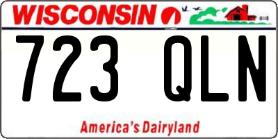 WI license plate 723QLN