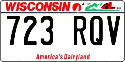 WI license plate 723RQV