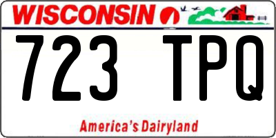 WI license plate 723TPQ