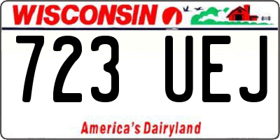 WI license plate 723UEJ