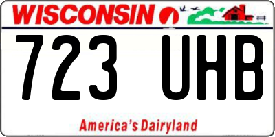 WI license plate 723UHB