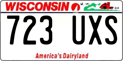 WI license plate 723UXS