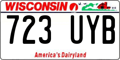 WI license plate 723UYB