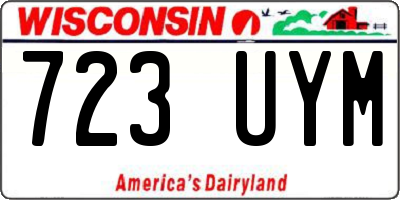 WI license plate 723UYM