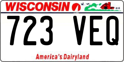 WI license plate 723VEQ