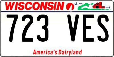 WI license plate 723VES