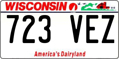 WI license plate 723VEZ