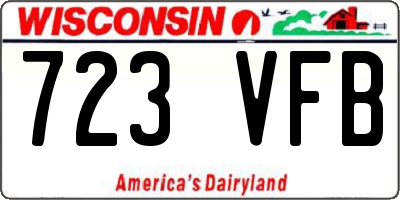 WI license plate 723VFB