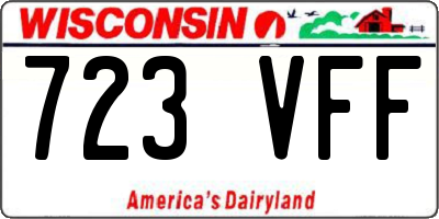 WI license plate 723VFF