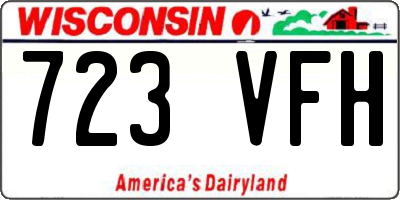 WI license plate 723VFH