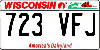 WI license plate 723VFJ