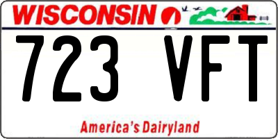 WI license plate 723VFT