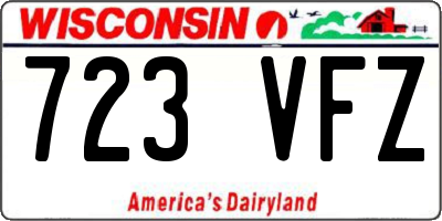 WI license plate 723VFZ