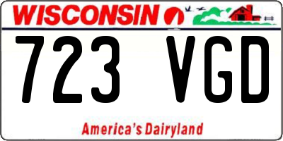 WI license plate 723VGD