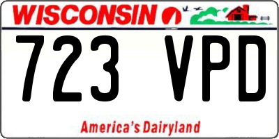 WI license plate 723VPD