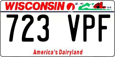 WI license plate 723VPF