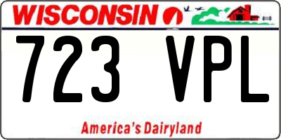 WI license plate 723VPL