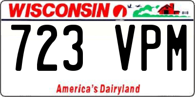 WI license plate 723VPM