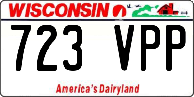 WI license plate 723VPP