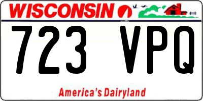 WI license plate 723VPQ