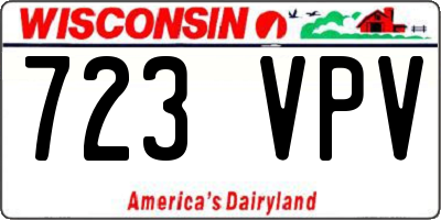 WI license plate 723VPV