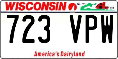 WI license plate 723VPW