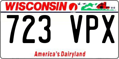 WI license plate 723VPX