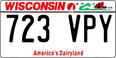 WI license plate 723VPY