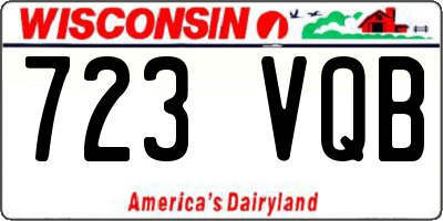 WI license plate 723VQB