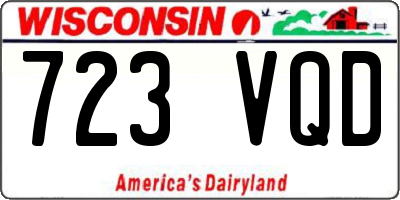 WI license plate 723VQD