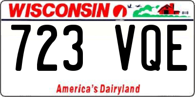 WI license plate 723VQE