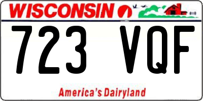 WI license plate 723VQF