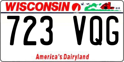 WI license plate 723VQG