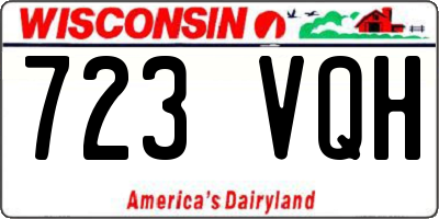WI license plate 723VQH