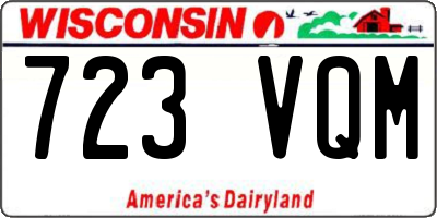 WI license plate 723VQM
