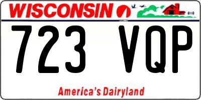 WI license plate 723VQP