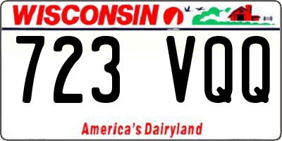 WI license plate 723VQQ