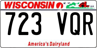 WI license plate 723VQR