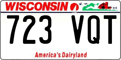 WI license plate 723VQT