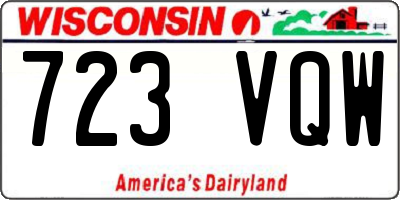 WI license plate 723VQW
